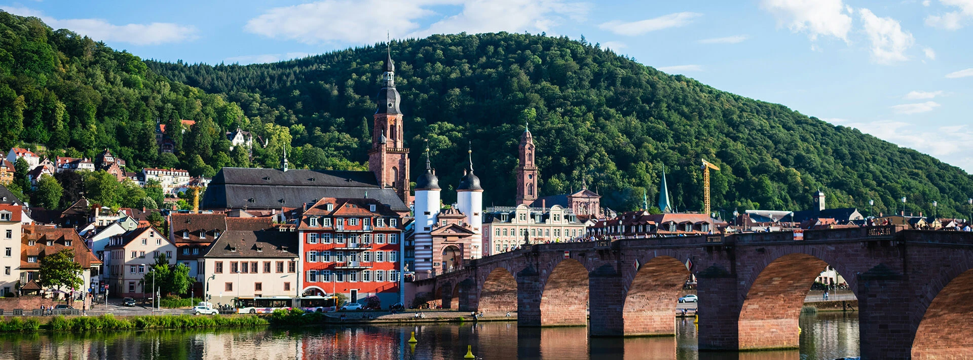 River and bridge in Heidelberg