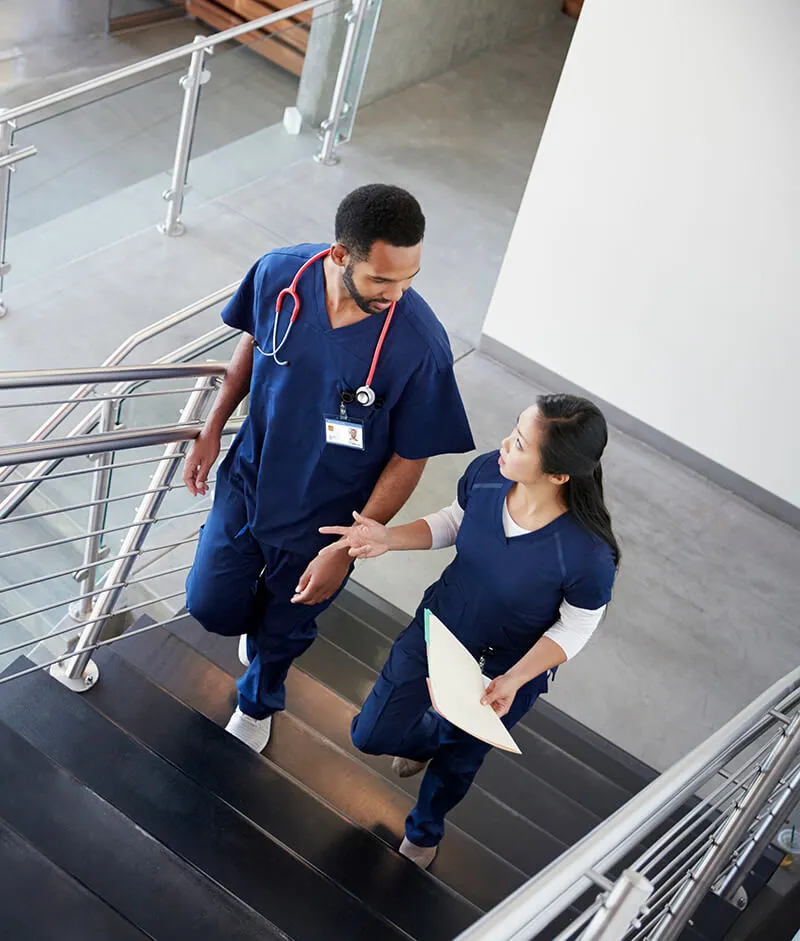 Nurses talking