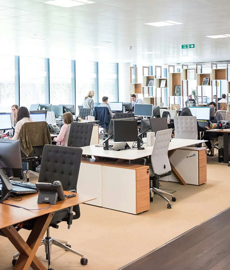 Group of people working in an office